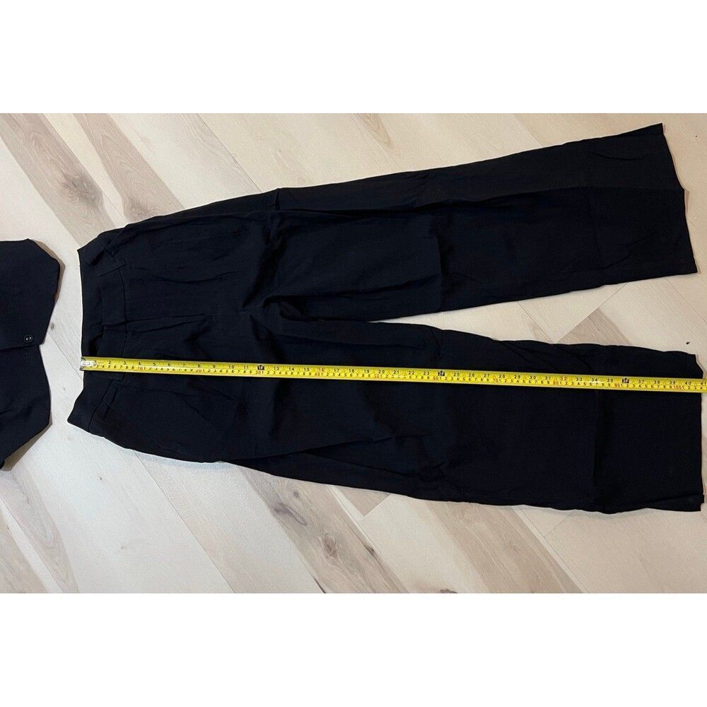 Commense NWT XS Black Cotton Two Piece Vest Pant Set Old Money Minimalist Chic - Picture 12 of 12